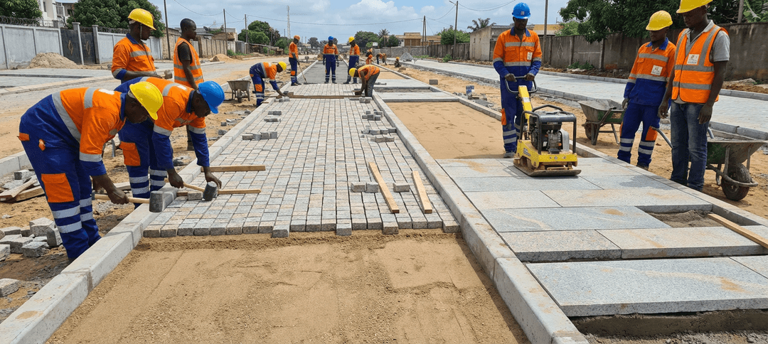 Paving and tiling